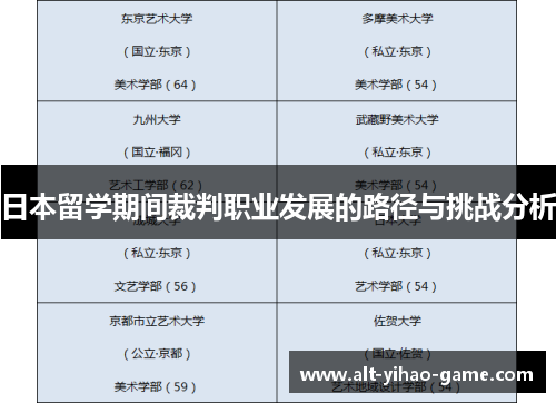 日本留学期间裁判职业发展的路径与挑战分析
